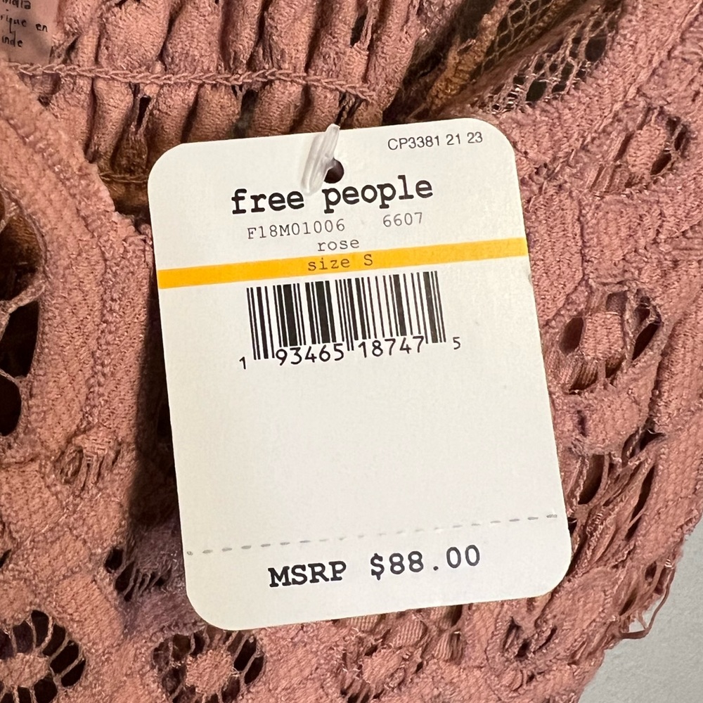 NWT Free People Adella Dress in Rose Size S and M - Picture 12 of 13